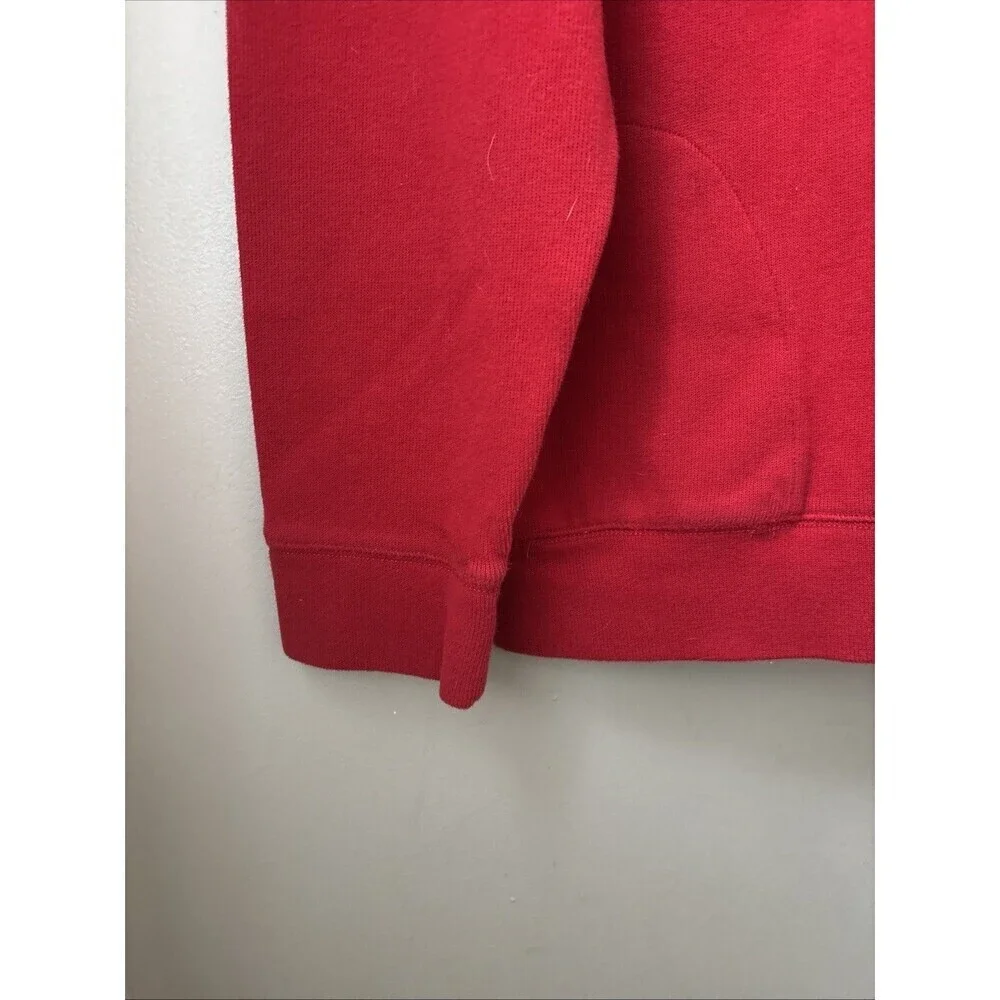 Nautica Men’s XXL Red Quarter Zip Knit Sweater Pullover Classic Cotton